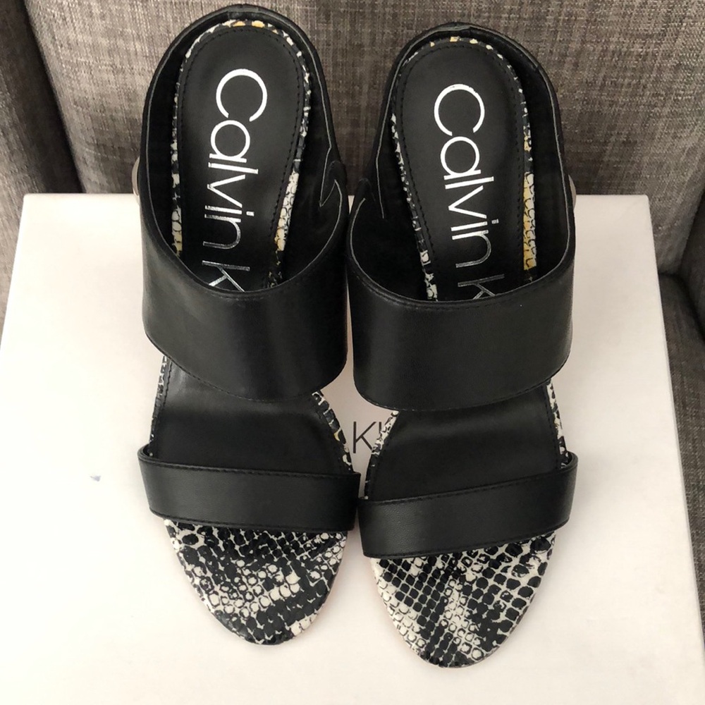 Brand new Calvin Klein slip on heels size 8 medium